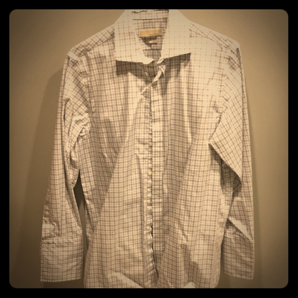 Michael Kors Striped Button Down with French Cuffs